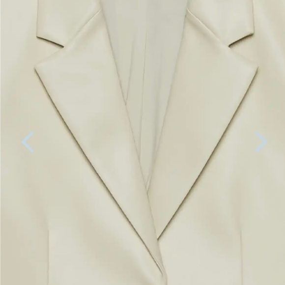 OAK + FORT Vegan Leather Blazer - Picture 10 of 13